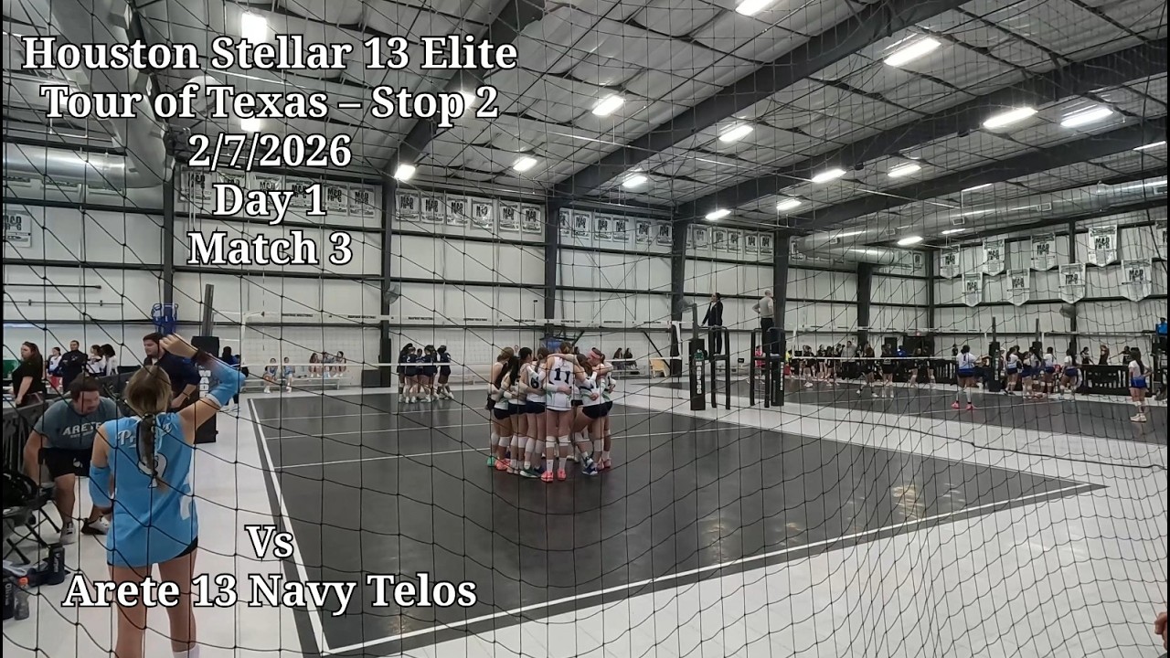 2026 Tour of Texas Stop 2 - 2/7/26 - Match 3 - H Stellar 13 Elite vs Arete 13 Navy Telos
