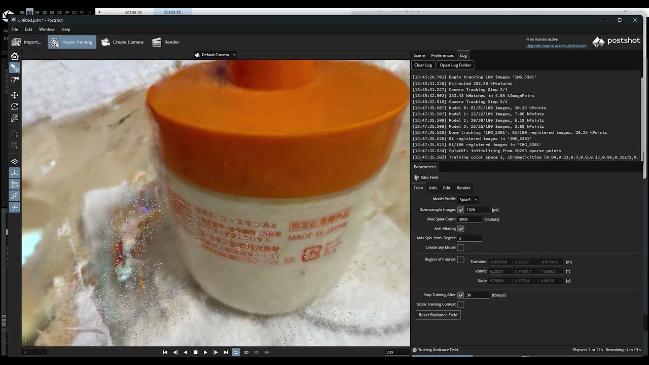 Create 3D Gaussian Splatting with postshot & RealityScan