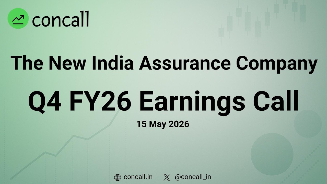 The New India Assurance Company Q4 FY26 Earnings Conference Call | Concall.in