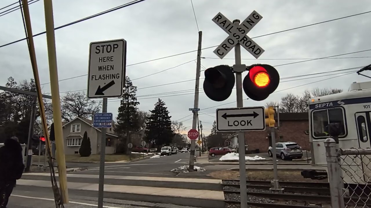 Broad Street railroad crossing, collingdale, PA