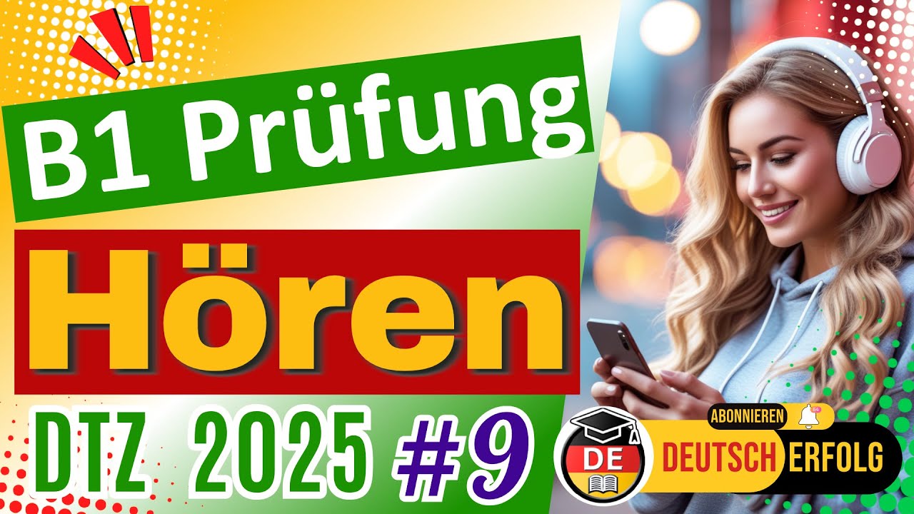 B1 Hören | Deutsch DTZ | Modelltest 2025 | Übung mit Lösungen