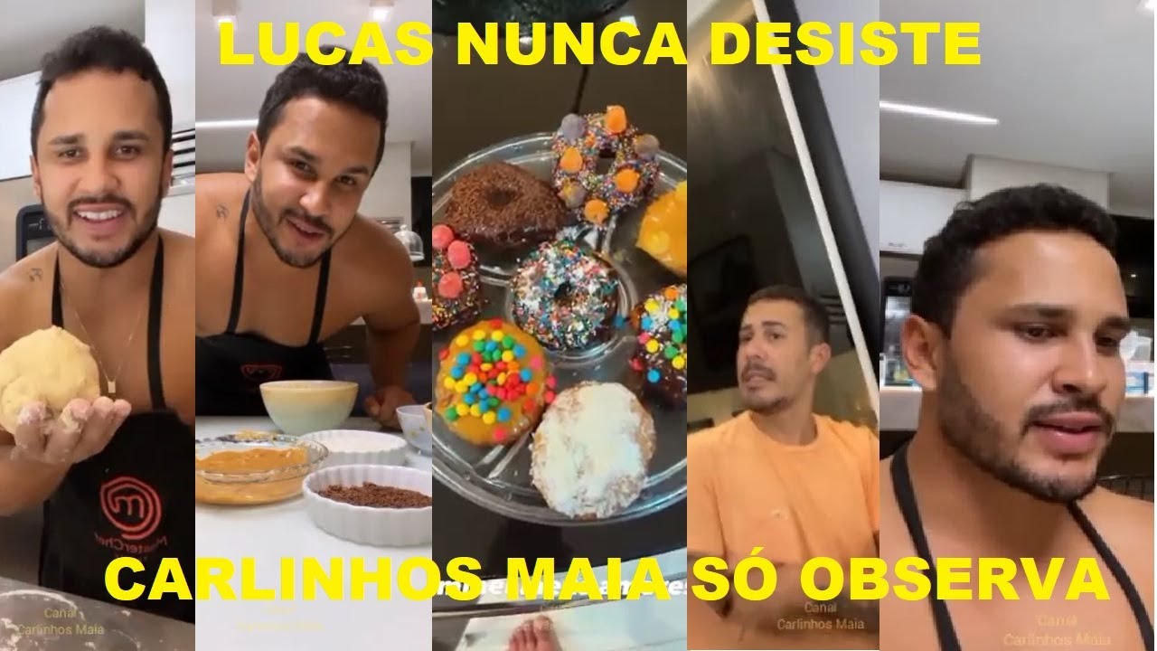 LUCAS GUIMARÃES RECEITA DE DONUTS E CARLINHOS MAIA OBSERVA