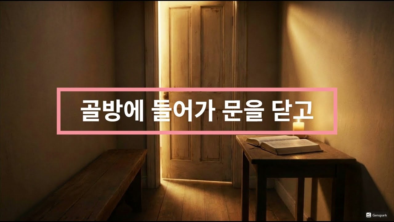 골방에 들어가 문을 닫고(ccm)