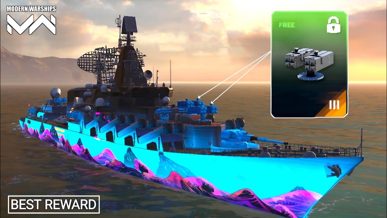 RF Varyag With 11x RIM-162D Best Air Defence in Action - Modern Warships Gameplay