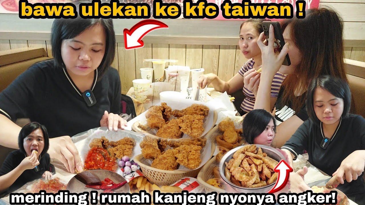 HORROR ⁉️merinding sekujur tubuh ! ngulek ayam geprek di kfc lengkap beserta #nasi #lalapanmentah