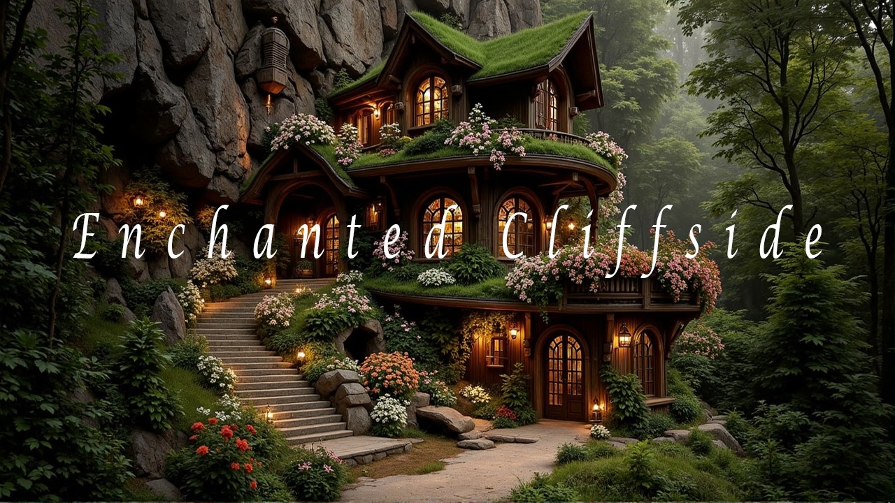 Enchanted Cliffside Cottage &ndash; Healing Meditation Music &ndash; Deep Forest Calm & Peaceful Nature Sound...