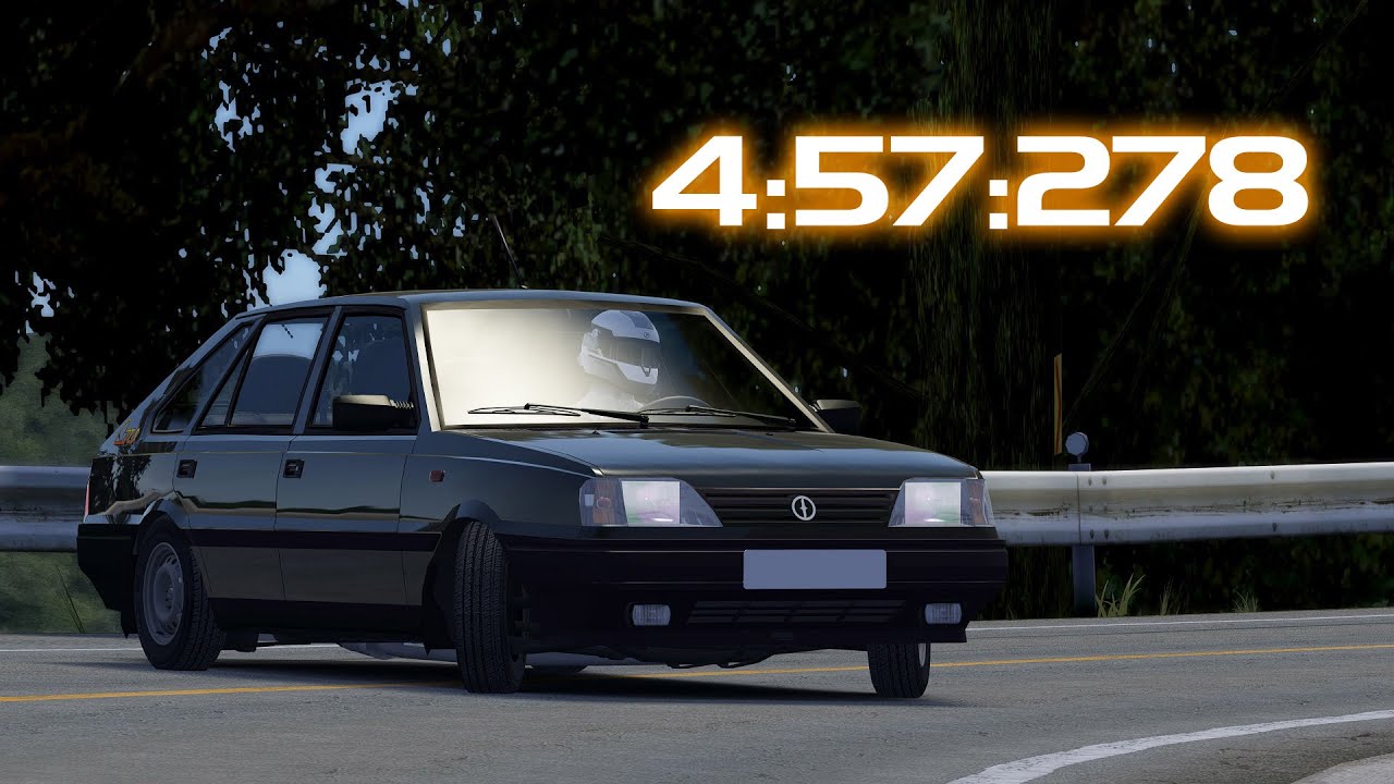 Polonez 1.6 GLE Akina Time Attack! [4:57:278] | Assetto Corsa