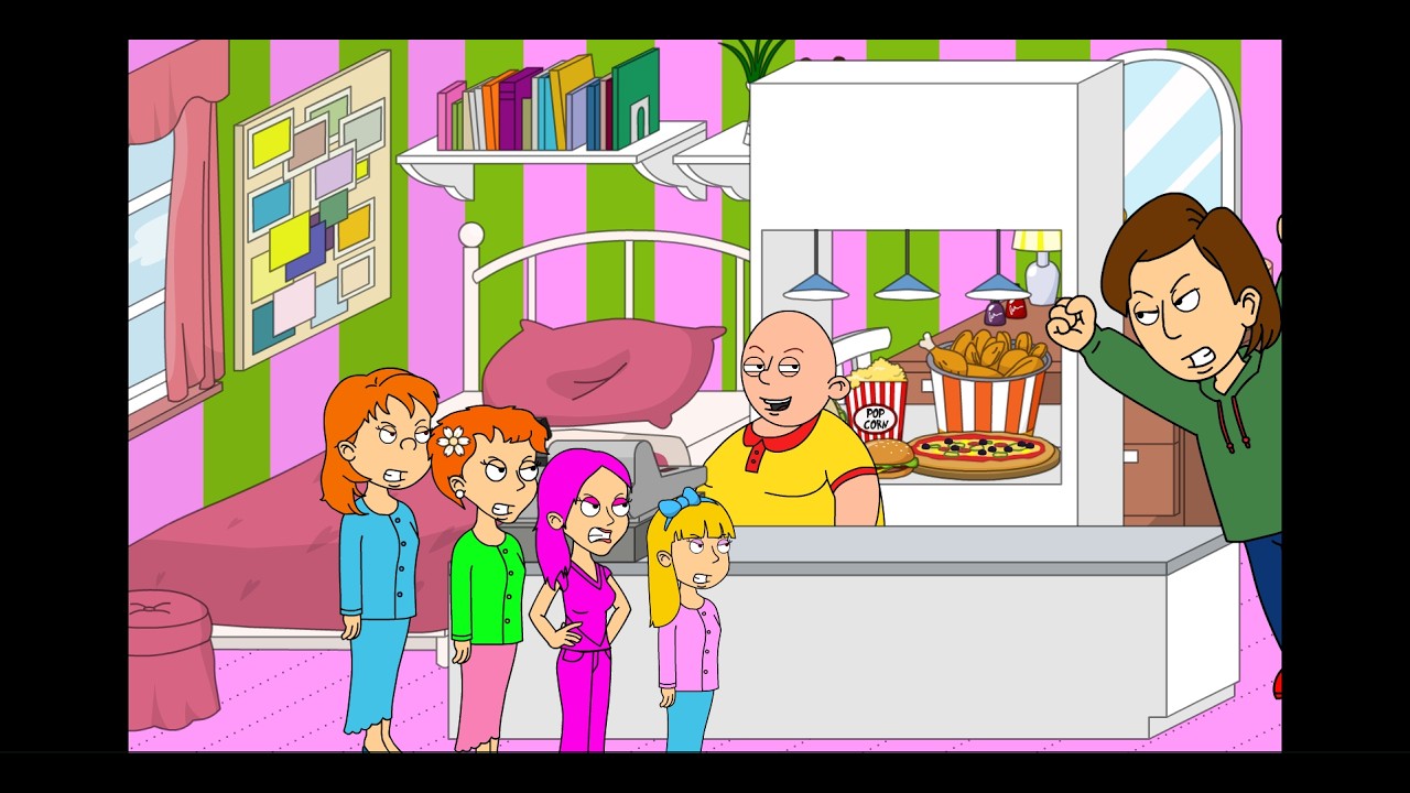 Fat Caillou turns Lily's room into a KFC/Grounded
