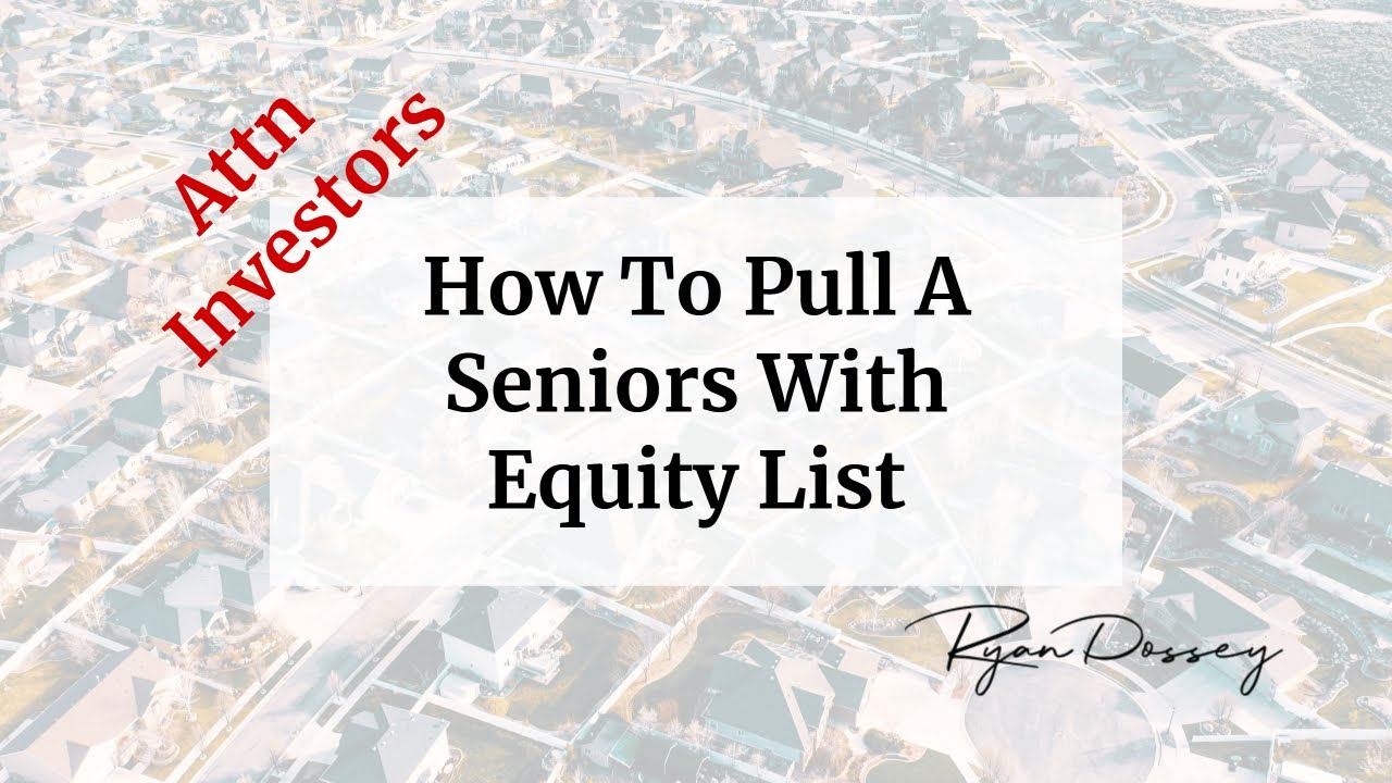 How To Pull A Seniors With Equity List From PropStream 🤯 | Sept 2020 Update!