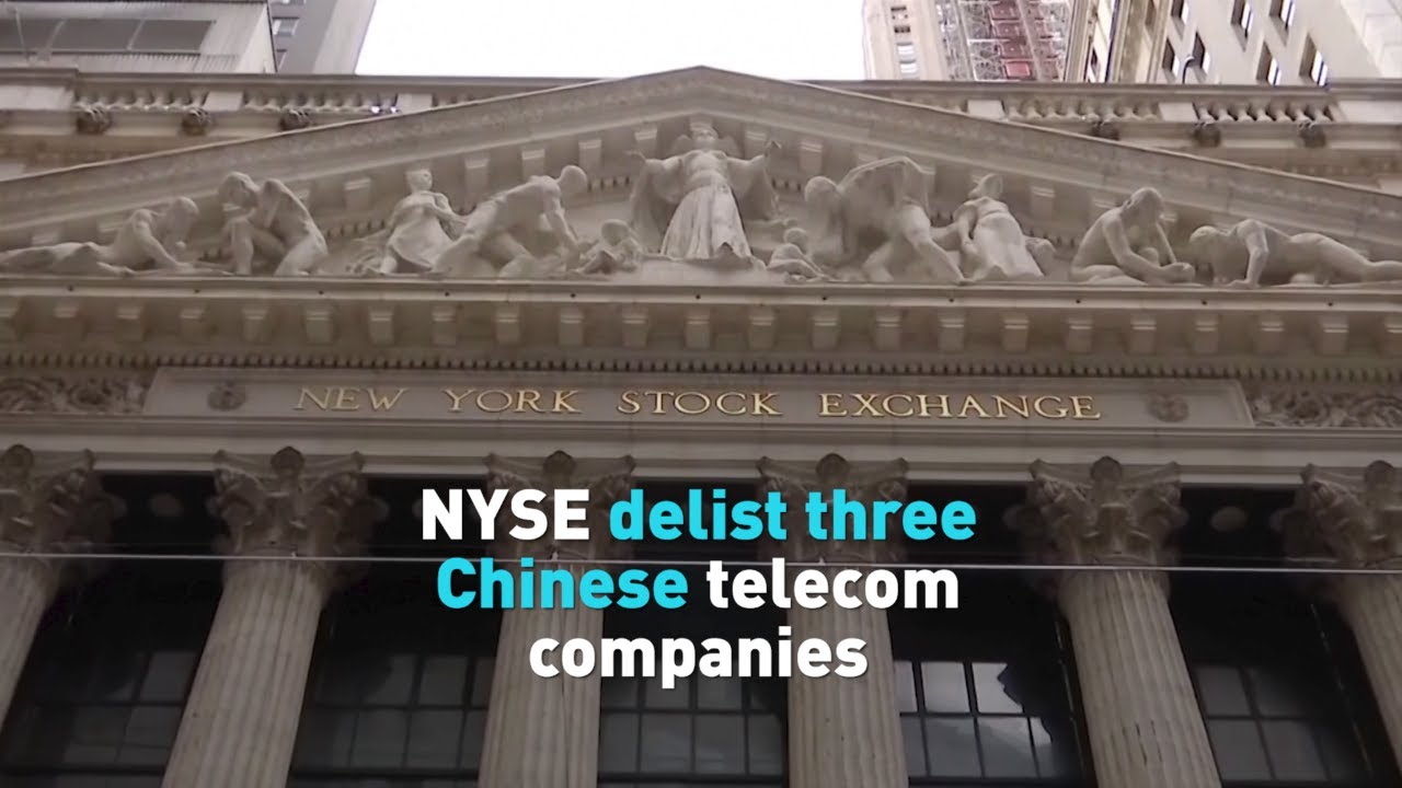Three Chinese telecom companies delisted from NYSE
