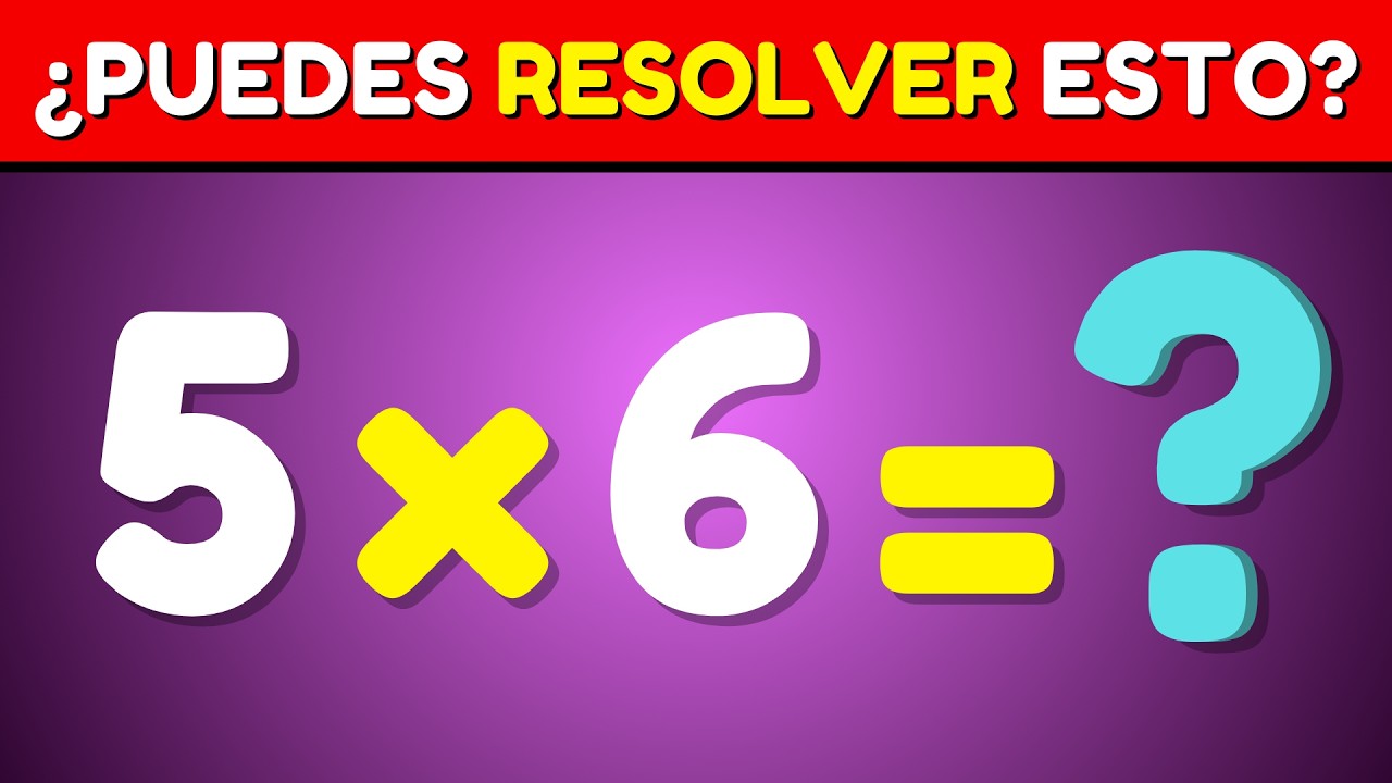 ¿Eres Un Genio de Los Números? ✖️🤔➗ Quiz de Matemáticas | Fácil, Medio, Difícil y Extremo 😱
