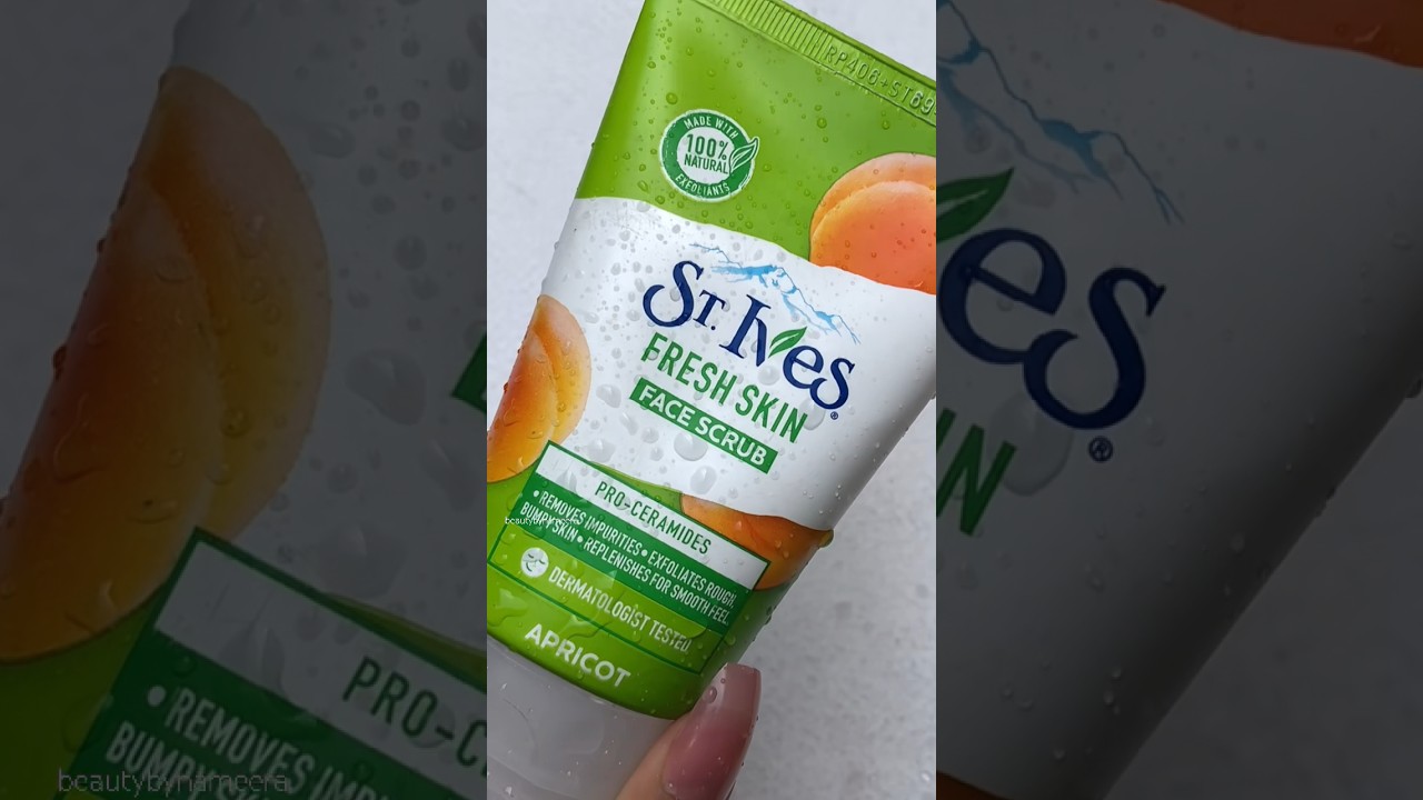 ST. Ives Fresh Skin Apricot Scrub 🫧🍑 #shorts #beauty #skincare #exfoliatingscrub #foryou #selfcare
