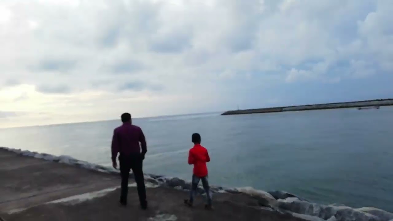 sea 🌊 walk in kodi beach 😍😍😍🏖️