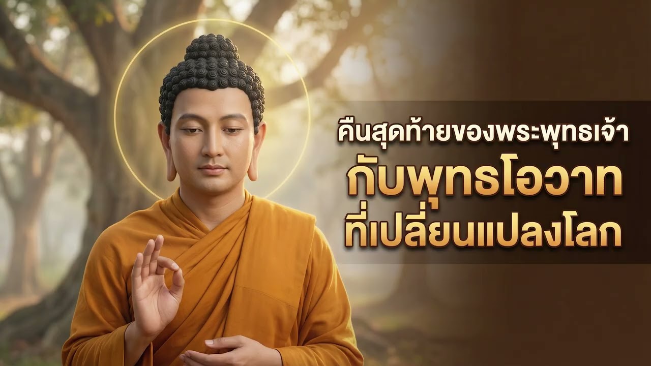 คืนสุดท้ายของพระพุทธเจ้า กับพุทธโอวาทที่เปลี่ยนแปลงโลก | แสงแห่งธรรม