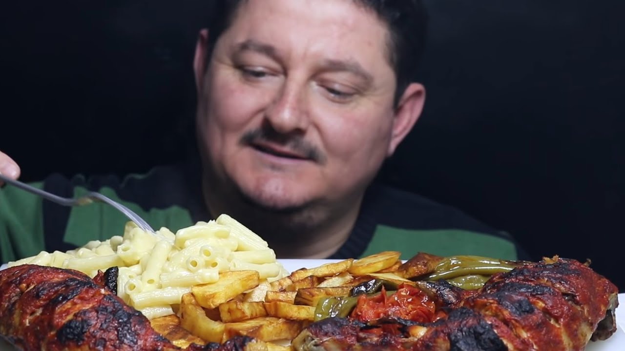 TURKISH Pasta with Chicken Cheddar Potato #ASMR KALÇALI BUT KAŞARLI MAKARNA PATATES KIZARTMASI Asmr