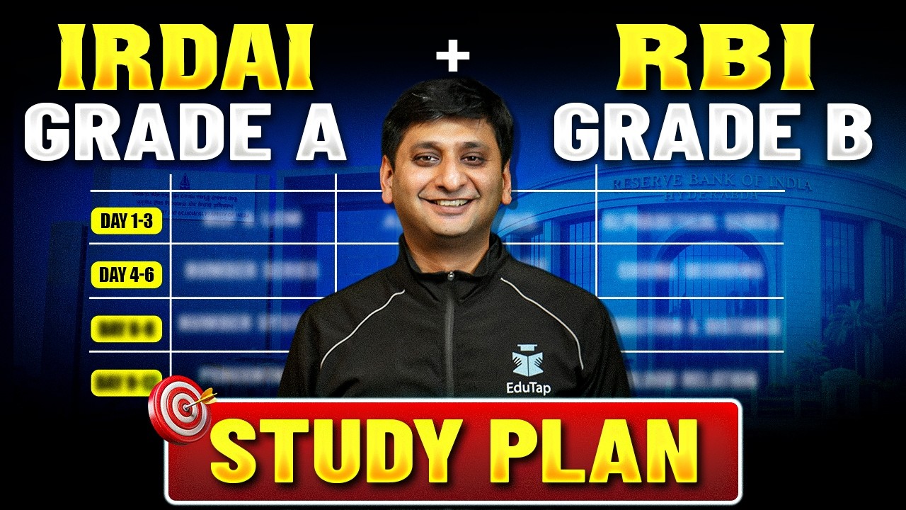 IRDAI Grade A & RBI Grade B Preparation Strategy 2026: One Study Plan for Two Exams