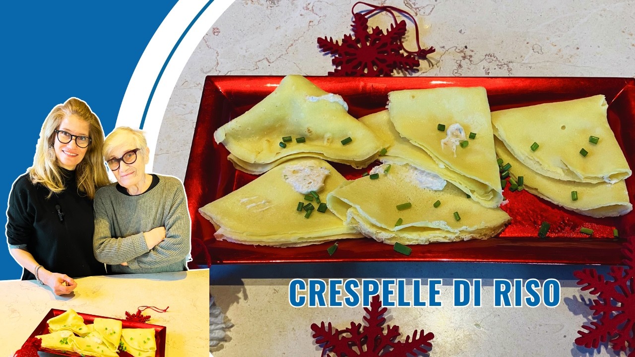 CRESPELLE DI RISO: farina di riso, salmone, mascarpone e il Natale è servito!