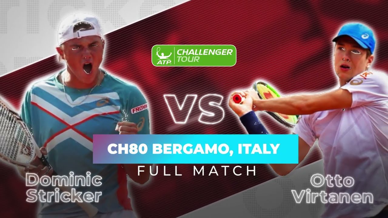 Full Tennis Match 2022 | Dominic Striker vs Otto Virtanen | Challenger 80 Bergamo