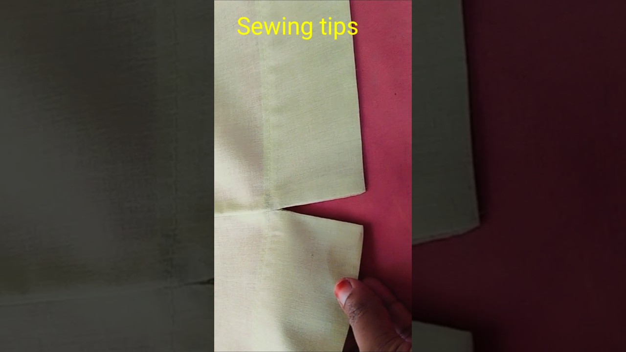 Easy tips / Cigarette pant side slit stitching #shorts