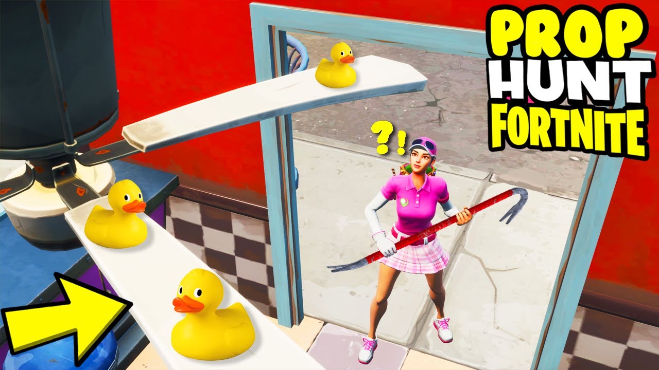 CACHETTE TRICHE EN PROP HUNT !! (Délire Fortnite)