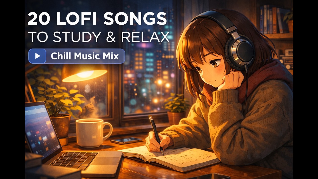 20 Lofi Hip Hop Songs for Study & Relax 📚 | Chill Beats to Focus, Work, Sleep