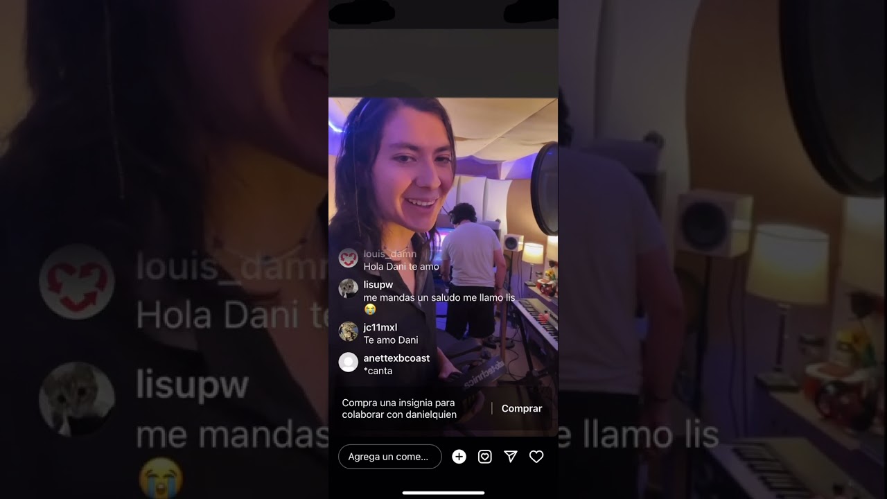 Daniel Quién quemando cinta en live de Instagram