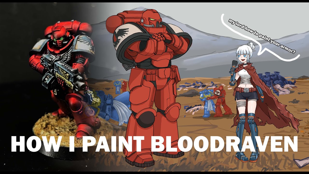 I interview a Blood Raven how to paint his armor | Blood Ravens tutorial