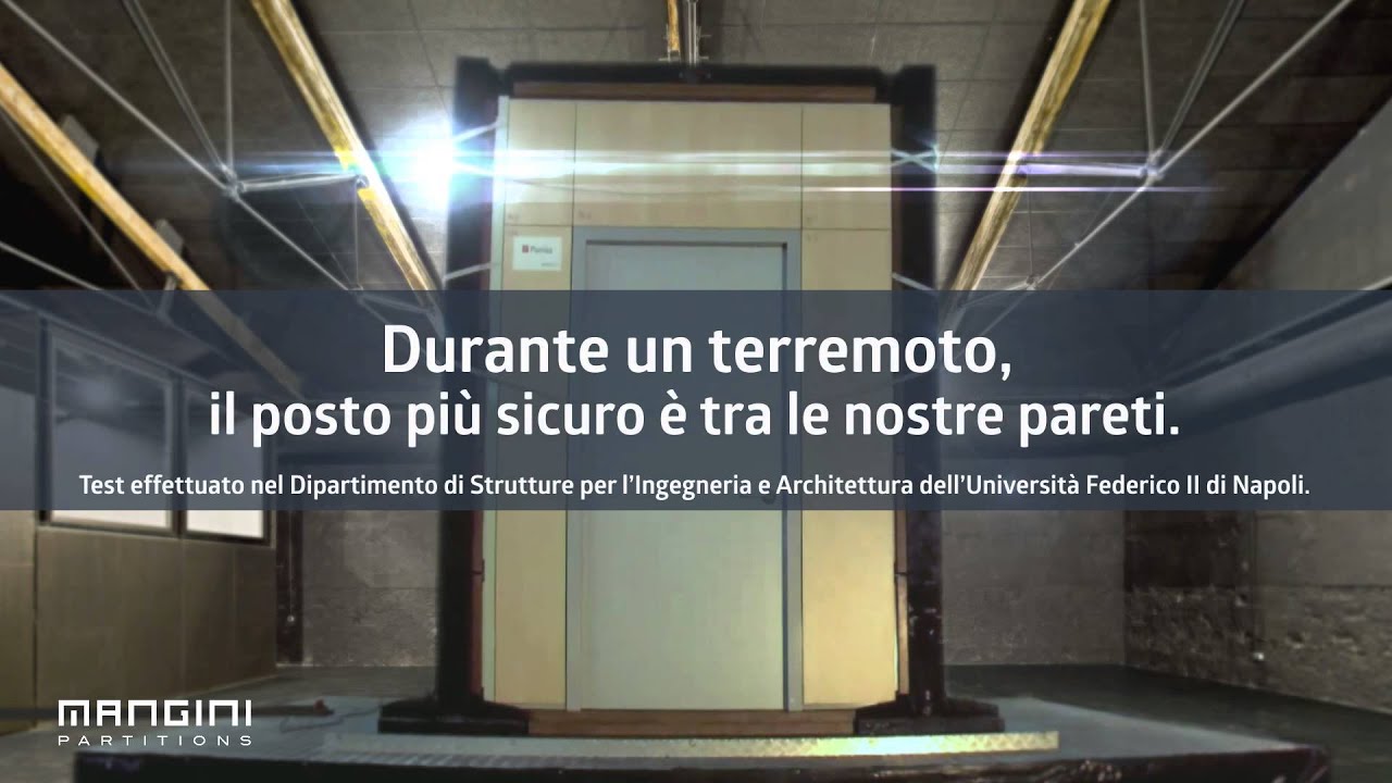 Mangini - le prime pareti mobili antisismiche