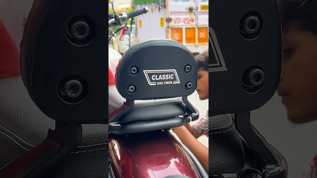 Royal Enfield Classic 650 Backrest #royalenfield #classic650 #backrest