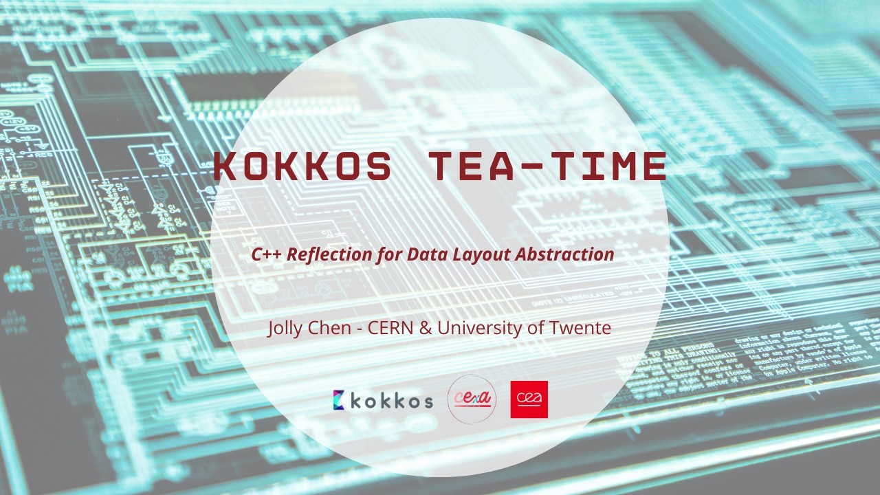 Kokkos Tea time with Jolly Chen “C++ Reflection for Data Layout Abstraction”