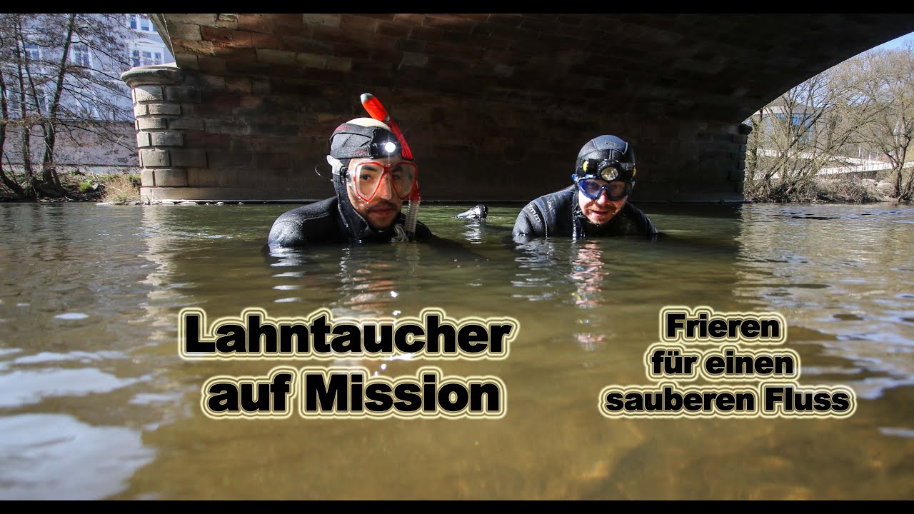 Lahntaucher trotzen der Kälte