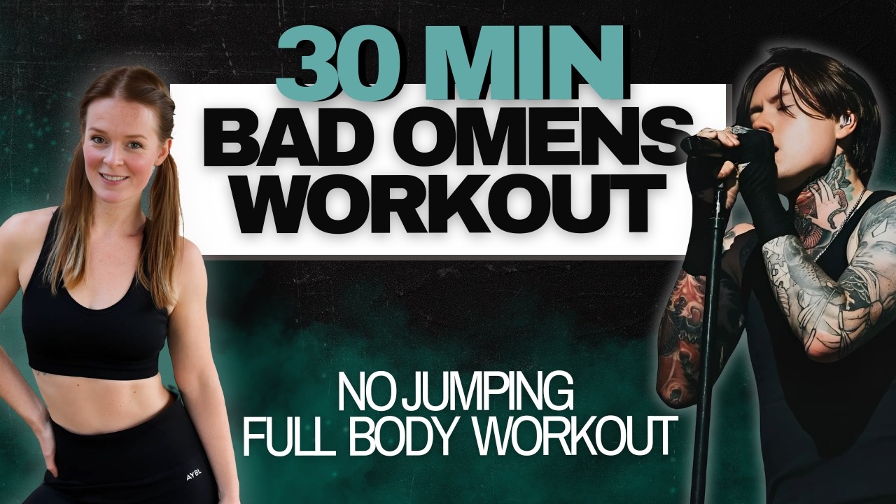 30 MIN NO JUMPING WORKOUT | BAD OMENS WORKOUT | Full Body HIIT | Super Fun & Sweaty, No Repeat