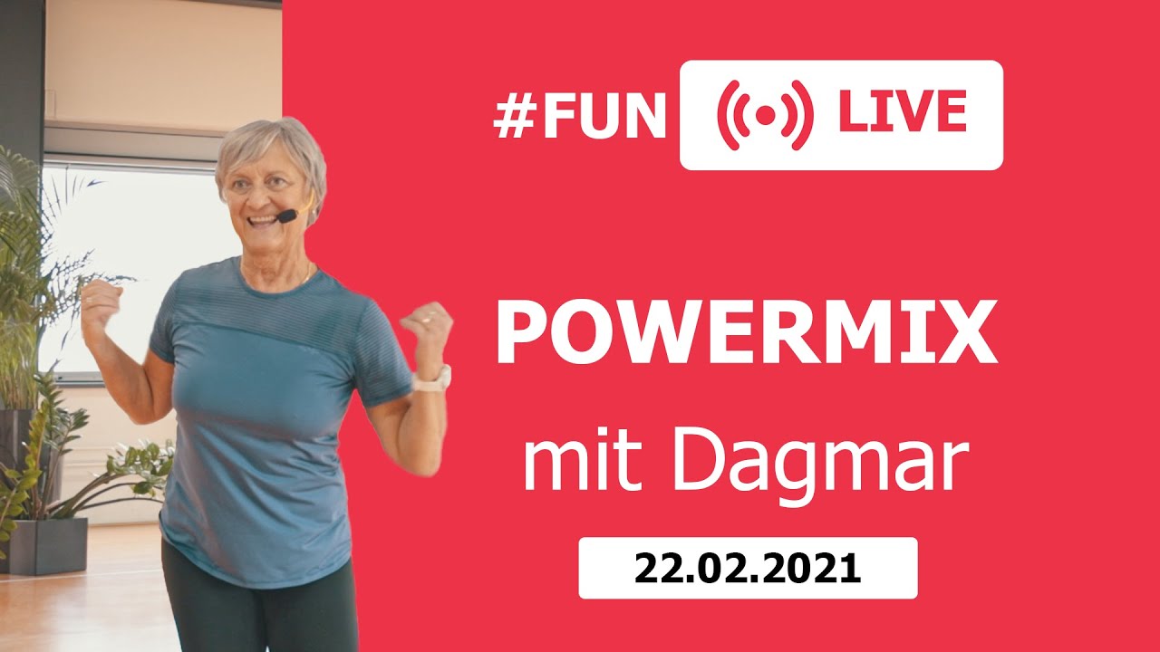 POWERMIX mit Dagmar – LIVE aus dem FunSportZentrum Kornwestheim | 22.02.2021