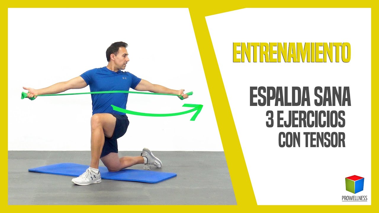 ESPALDA SANA con 3 ejercicios con tensor