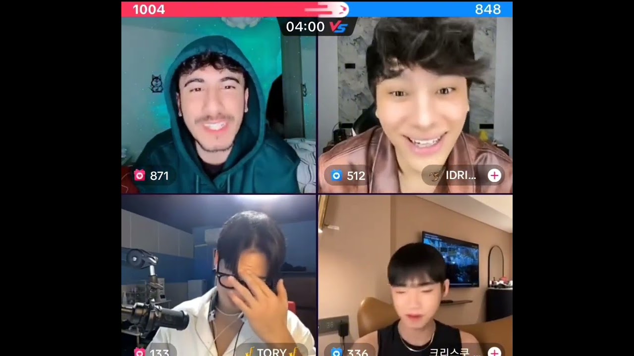 بث علاء الدين مع طوري وكريس وادريس ..كريس الكوري خجلان من ام ادريس🤣Fun tiktok video try not to laugh