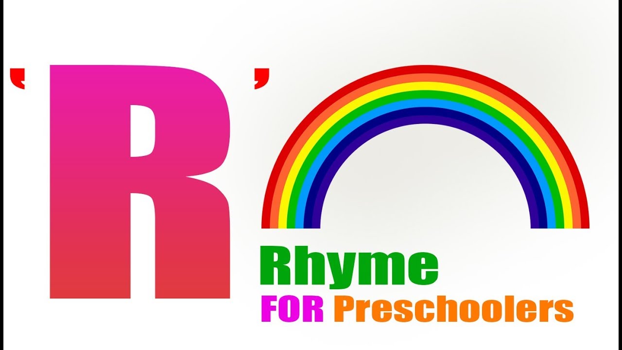 R Rhyme For Preschoolers ||R for Rainbow Rhyme for Kids | The letter R song for children