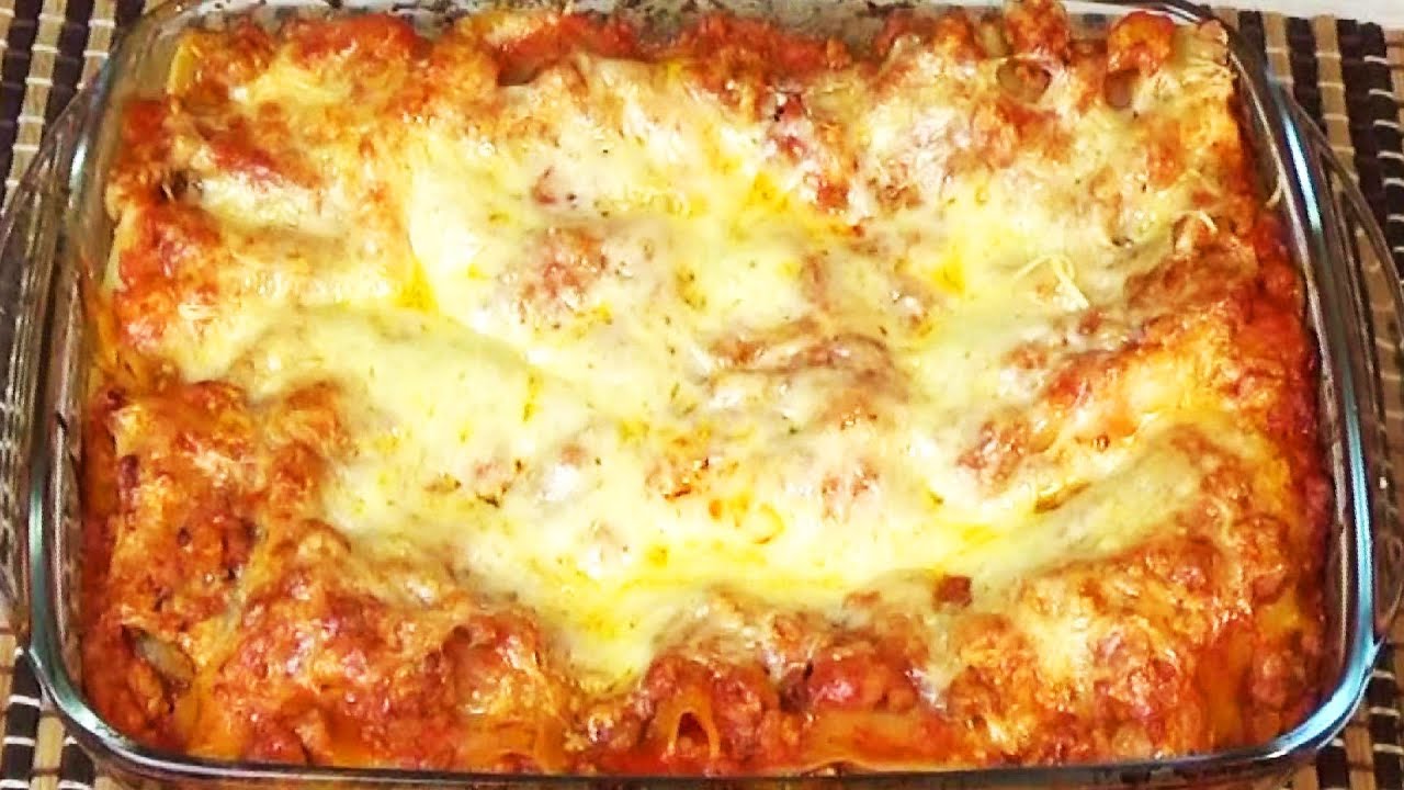 Lasagne senza besciamella, in forno TUTTO A CRUDO