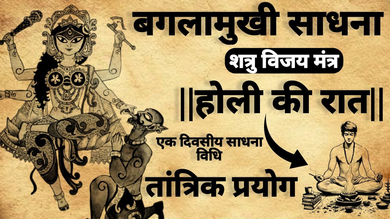 होली की रात का करें  बगलामुखी साधना | Shatru Nash Aur Vijay |#mantrasadhna