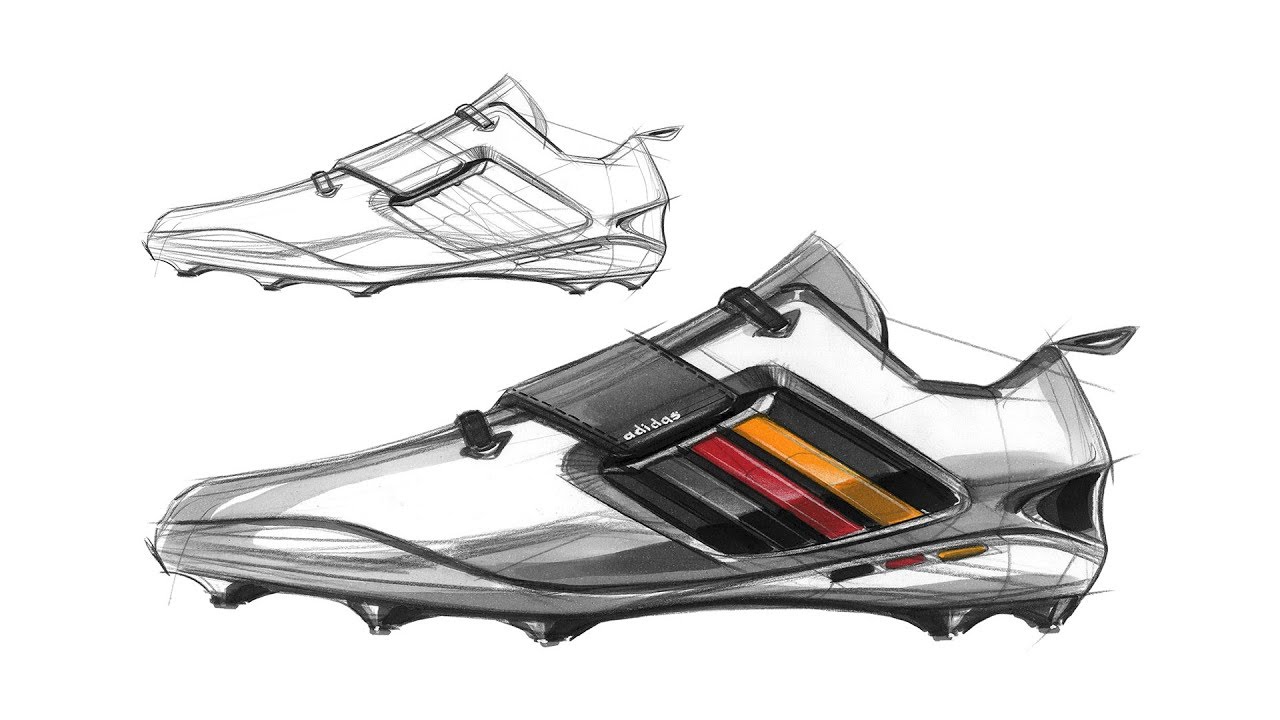 신발 디자인 스케치(Soccer shoes design sketch)