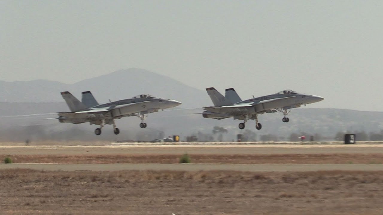 F-18 Legacy Hornet Jets at Miramar. 2018. Friday. 60fps.