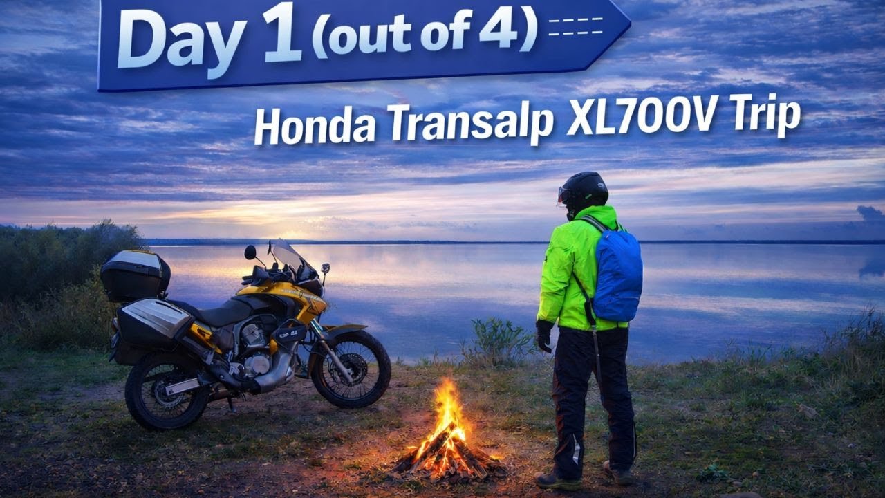 Honda Transalp XL700V | Motorcycle Vacation | Day 1 of 4 — Escape the City