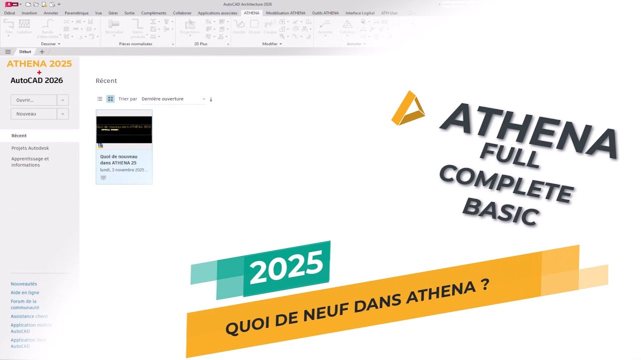 Quoi de neuf sur ATHENA 2025