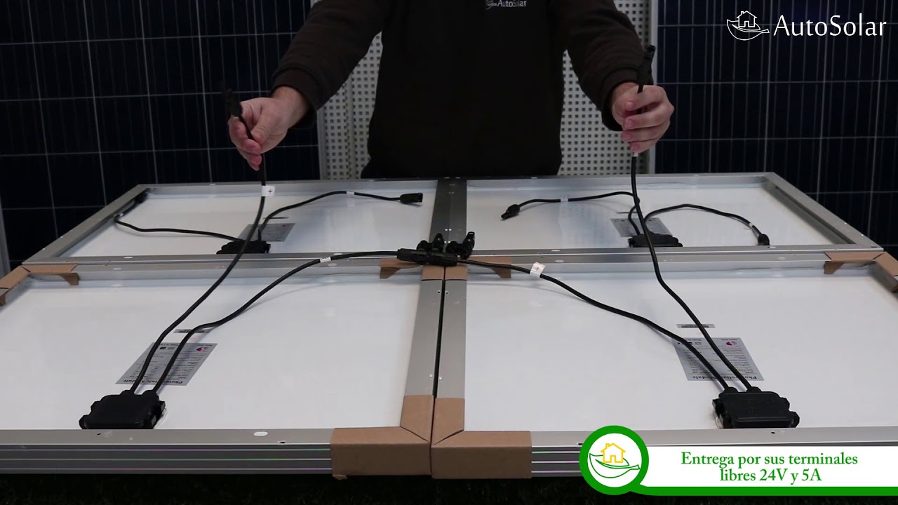 Conexión de paneles solares en serie-paralelo