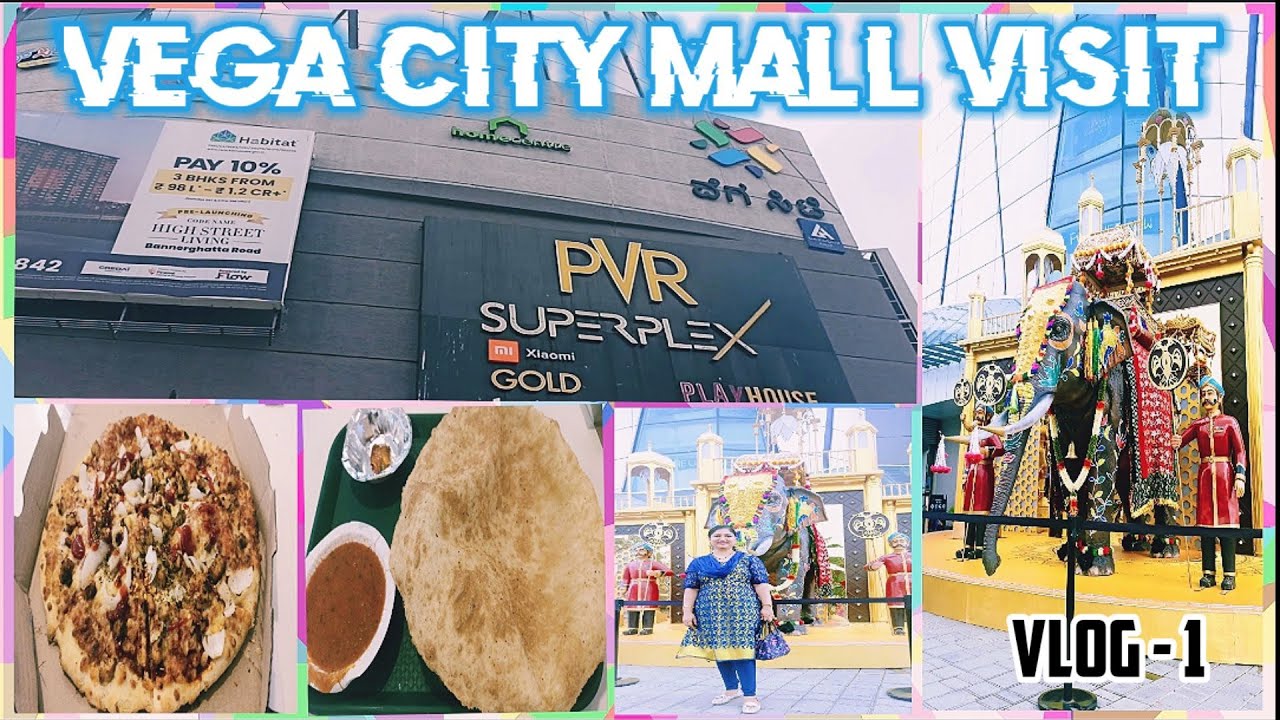 My 1st VLOG 🤩 VEGA CITY MALL VISIT WITH FAMILY / MYSORE DASARA THEME || BENGALURU MALLS REVIEW