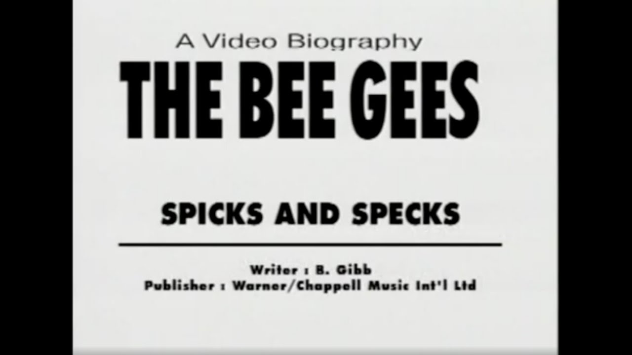 Spicks and Specks - Bee Gees | Karaoke Version | Original Footage