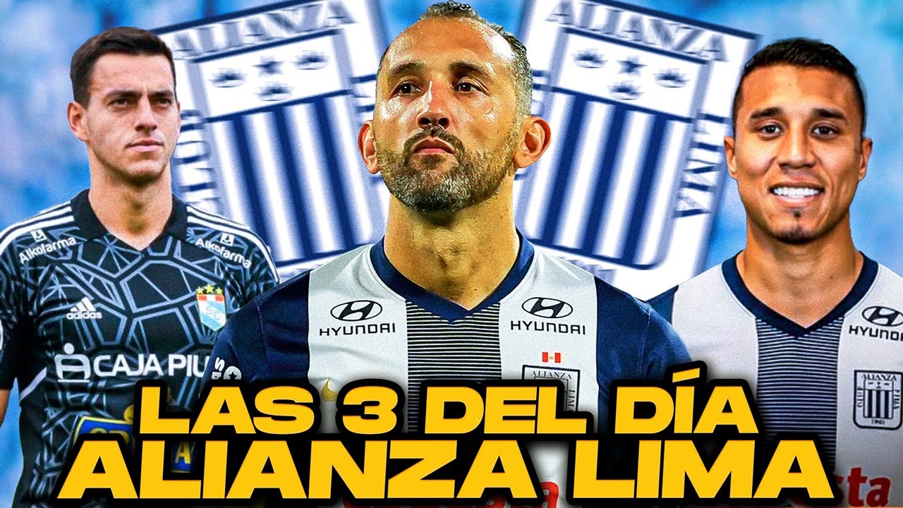 &iexcl;&Uacute;LTIMA HORA! &iexcl;Las 3 noticias del d&iacute;a de Alianza Lima!🔥