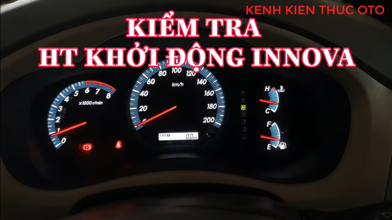 Kiểm tra mạch điện hệ thống khởi động trên xe INNOVA @KENHKIENTHUCOTO