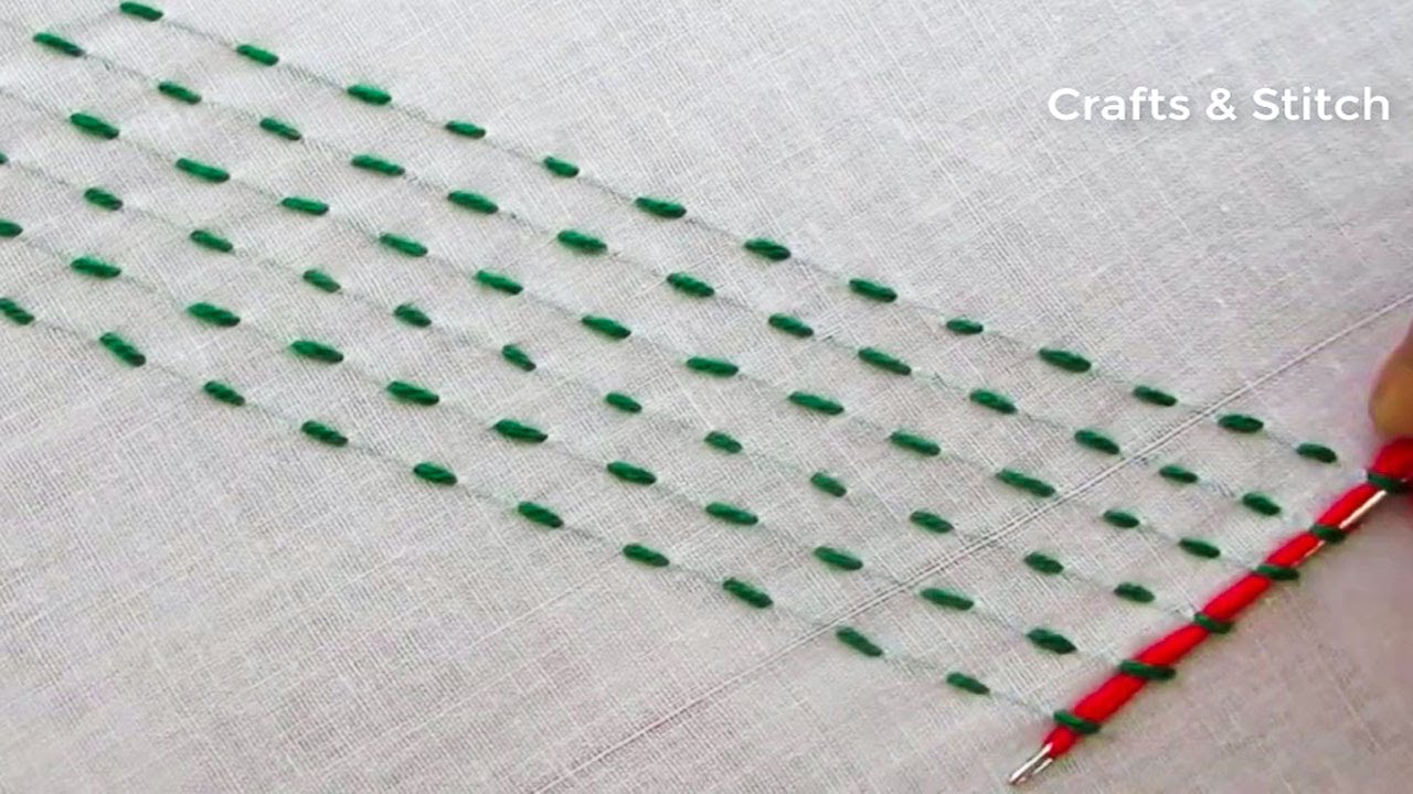 basic stitch tutorial ! hand embroidery amazing nakshi kantha borderline embroidery for beginners