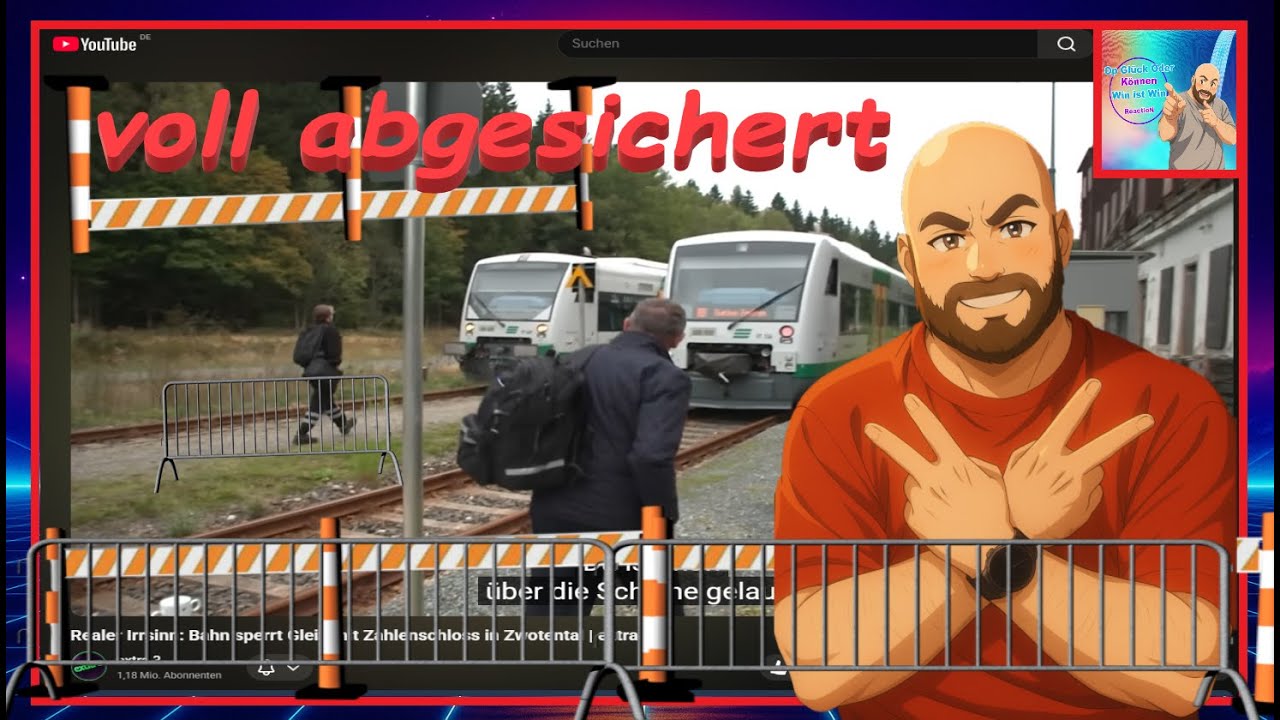 ein Nobody reagiert auf Realer Irrsinn Bahn sperrt Gleis mit Zahlenschloss in Zwotental