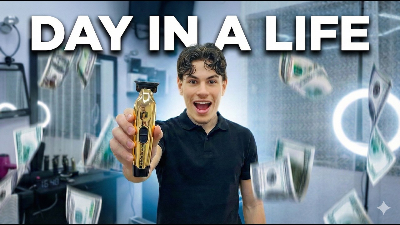 BEING A BARBER AT 17 (Day in the Life)